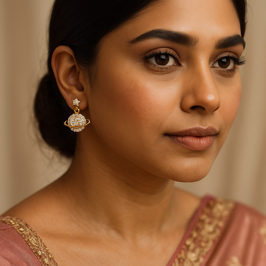 Saturn AD Earring