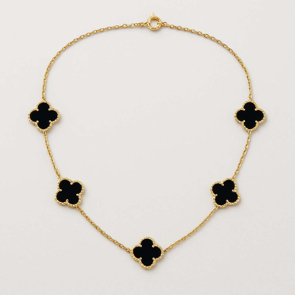 18K Blacky Clover Pendant Chain