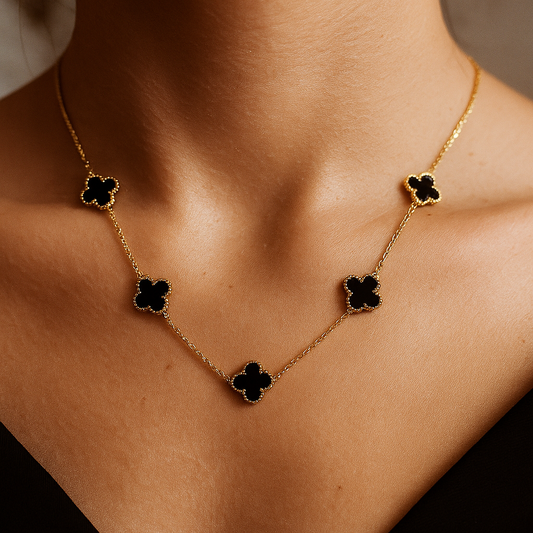 18K Blacky Clover Pendant Chain