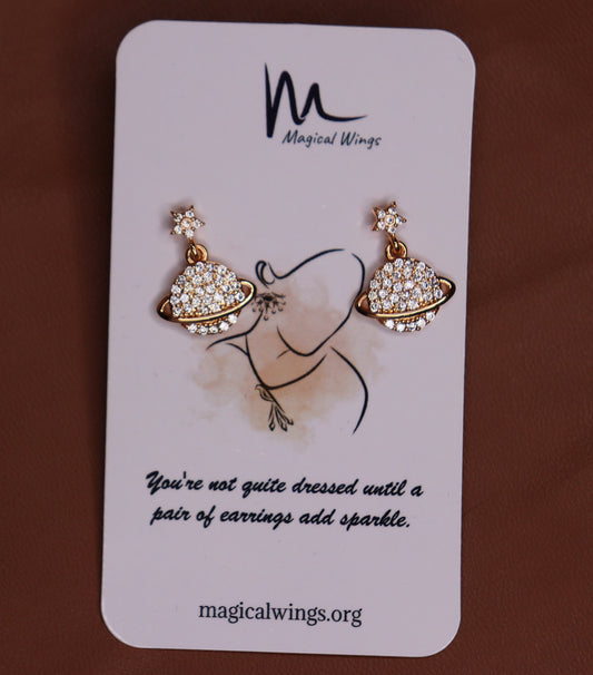 Saturn AD Earring