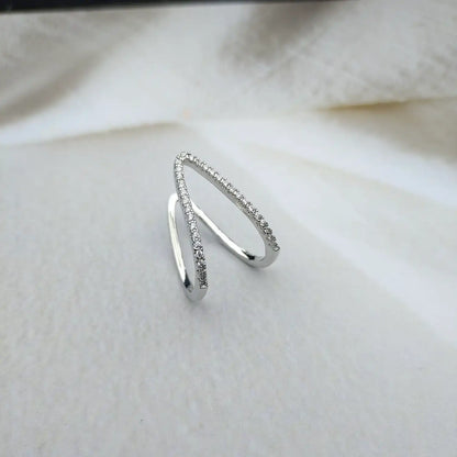 18Kt Chevron Ring
