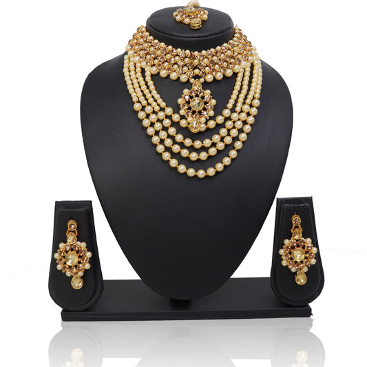 Nudish Pearl Choker Set