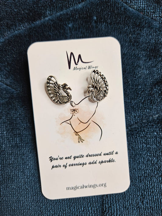 Peacock Studs