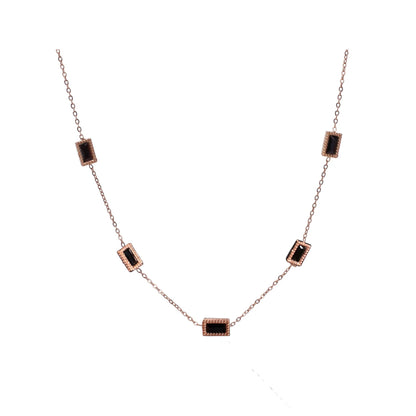18Kt RoseGold Classic Blacky Pendant